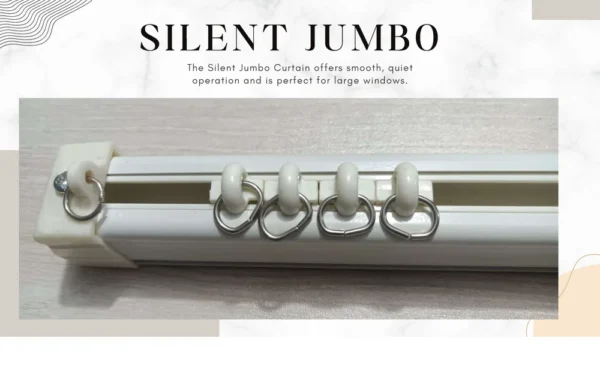 Aluminum Jumbo Silent Curtain Track – Smooth and Quiet Operation