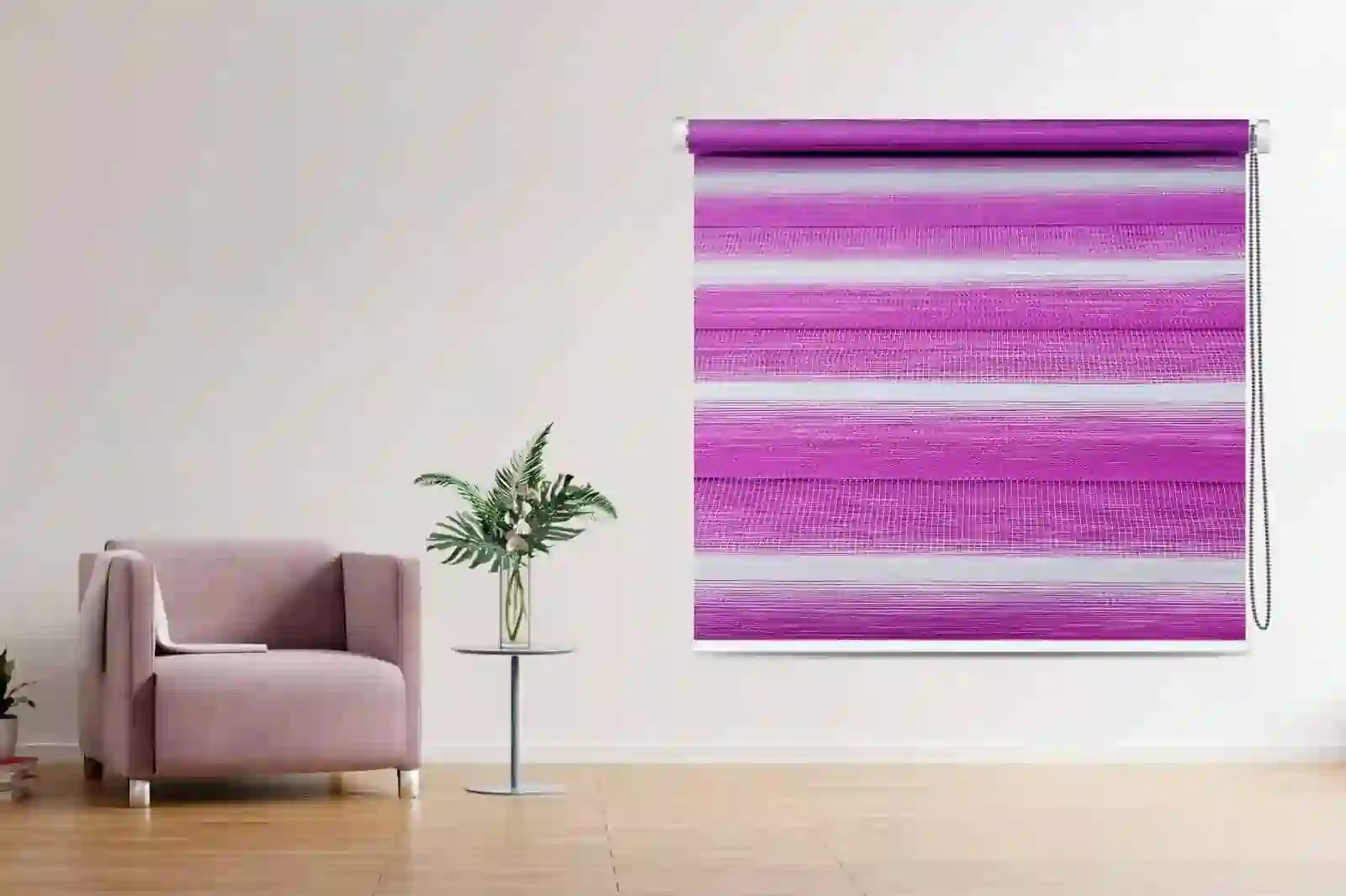 Bold Light Filtering Vibrant Pink Zebra Blinds for Modern Homes