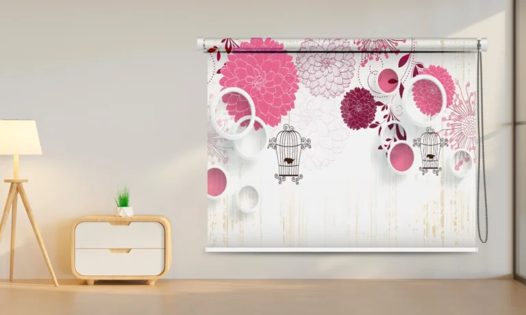 Dreamy Floral Roller Blind - Custom Fit Window Blind with UV Protection (From ₹159/sq.ft) | Parker Window Blinds
