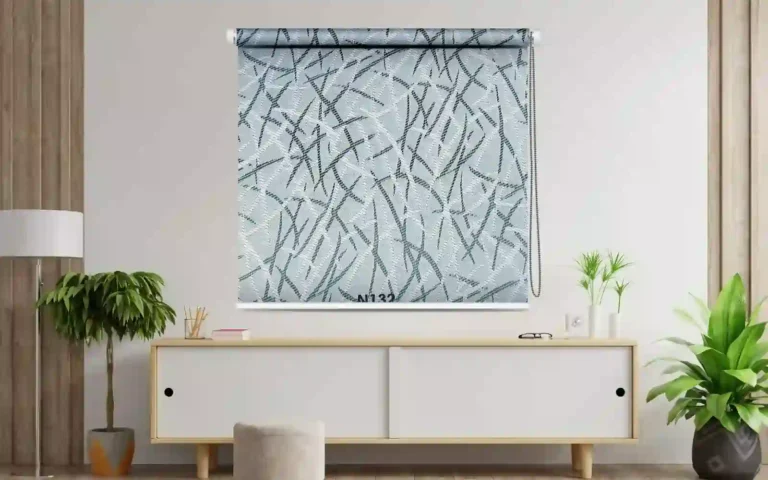 Modern Abstract Roller Blind with Elegant and Functional Design - Custom Fit Window Blind with UV Protection (From ₹159/sq.ft) | Parker Window Blinds