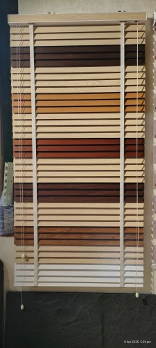 Decorative Multi-Color Wooden Blinds Perfect for Any Décor