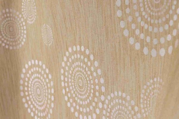 Circular Pattern lighter beige Roller Window Blind Fabric