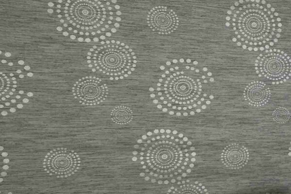 Circular Pattern cool greyish-green base color Roller Window Blind Fabric