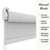 Manual Window blinds with chain pull system for smooth operation