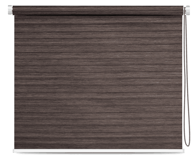 Dark Brown Pleated Blinds