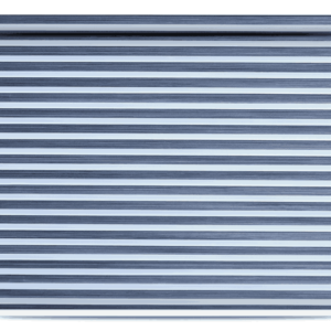 Blue & Navy Striped Pleated Roller Blind