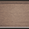 Rustic walnut blackout roller blind featuring rich wood-textured weave.