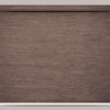 Dark espresso blackout roller blind with deep brown horizontal grain pattern