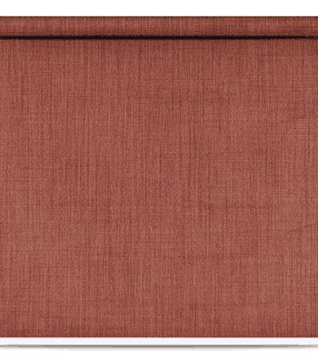 Terracotta red blackout roller blind with elegant textured fabric.Terracotta red blackout roller blind with elegant textured fabric.