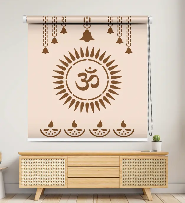 Om Yoga Studio Roller Blind