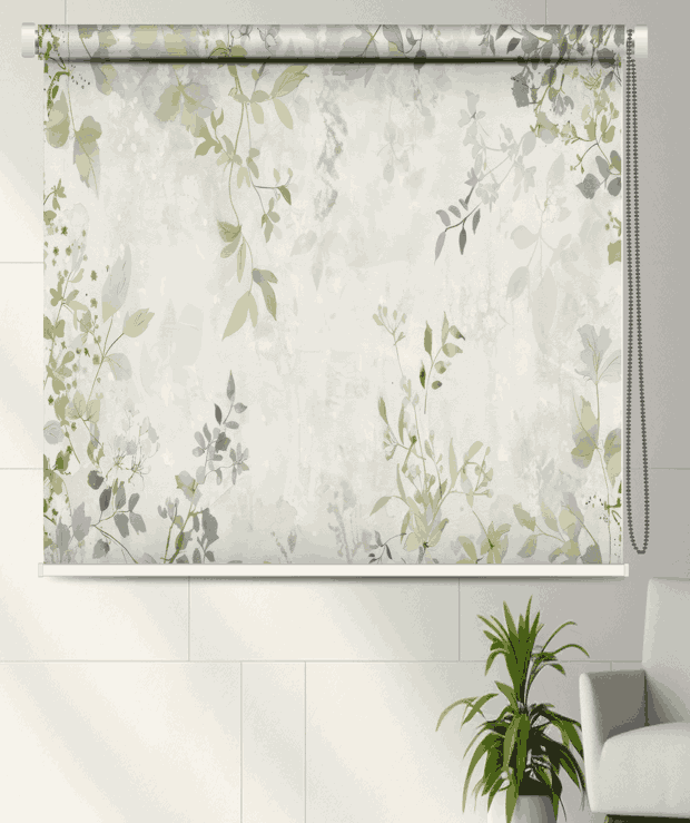 Nature-Inspired Botanical Breeze Roller Blind