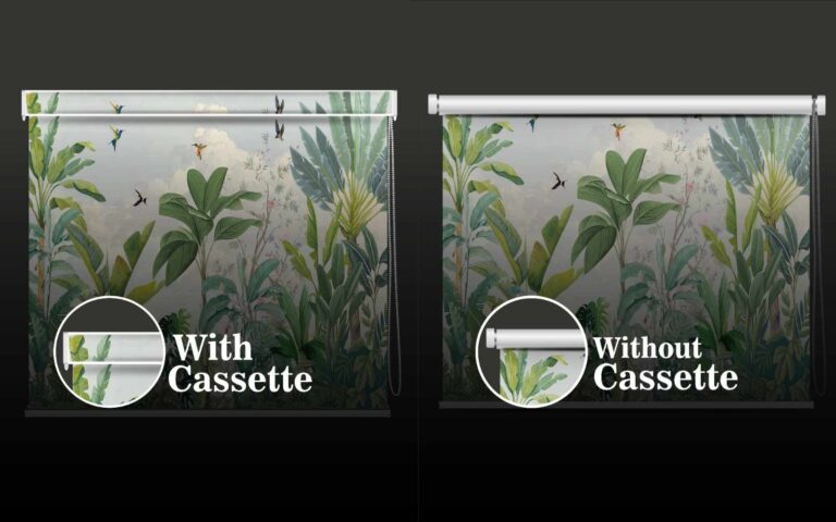 With Cassette ( Pelmet ) - Custom Fit Window Blind with UV Protection (From ₹159/sq.ft) | Parker Window Blinds