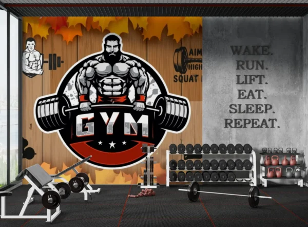 Heavy Lifter Gym Theme Wallpaper for Home & Commercial Gyms