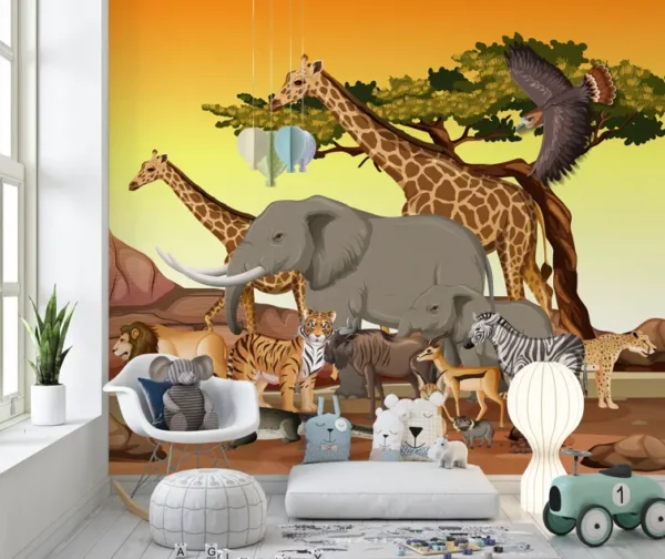 Jungle Wildlife Safari Animal Wallpaper