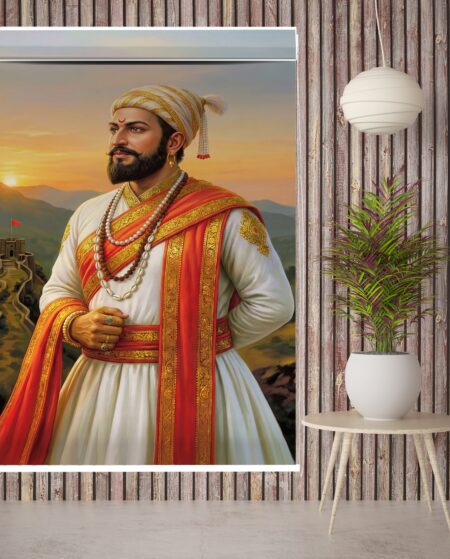 Majestic Chhatrapati Shivaji Custom Roller Blinds – Premium Royal Heritage Collection - Custom Fit Window Blind with UV Protection (From ₹159/sq.ft) | Parker Window Blinds